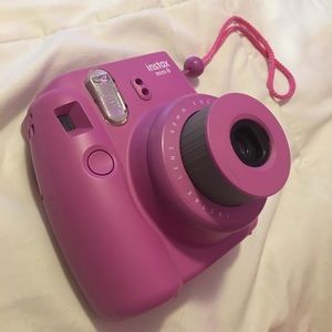 Pink Instax Mini 8 Polaroid Camera